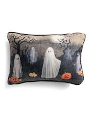 14x20 eerie ghost scene pillow | TJ Maxx