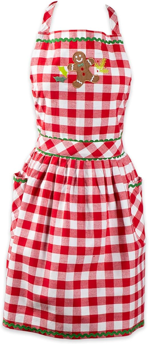 DII Holiday Tidings Kitchen Apron, One Size, Warm Gingerbread,5035 | Amazon (US)