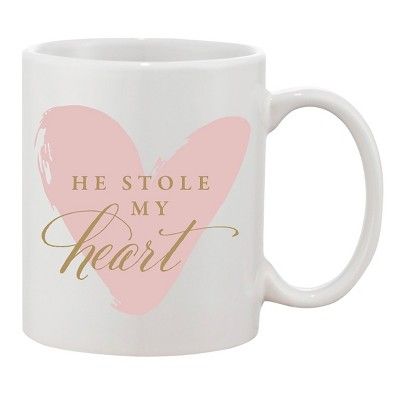 He Stole My Heart Pink Coffee Mug | Target