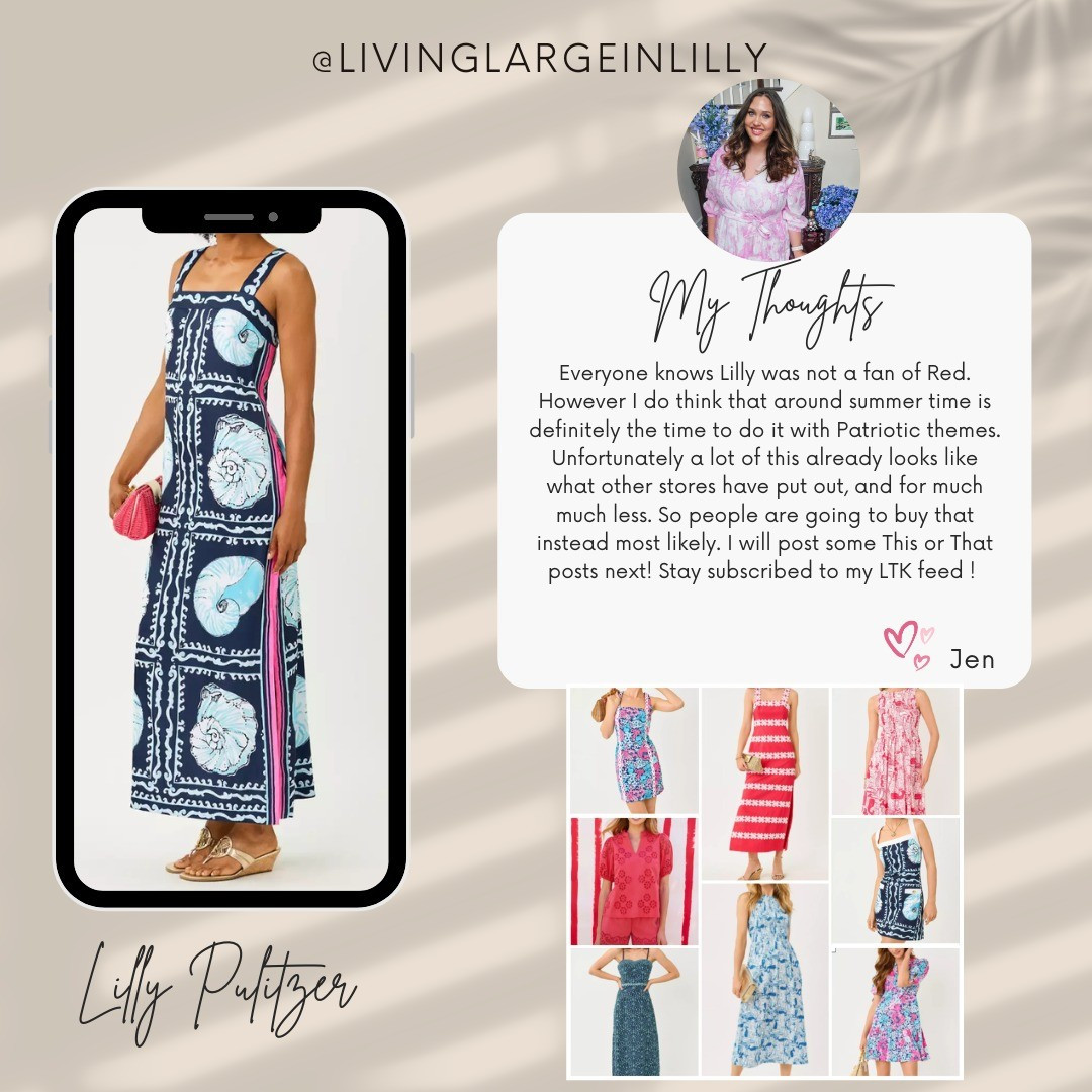New Lilly release. Main theory... I think everyone will wait to snag most of these during sale time. #livinglargeinlilly 

#LTKMidsize