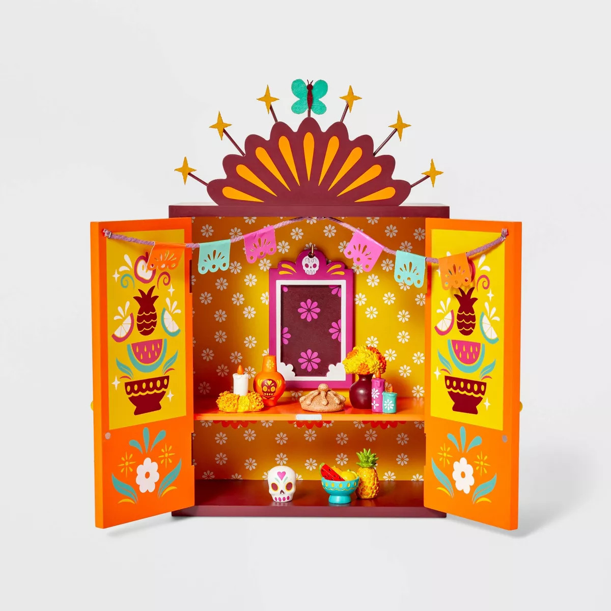 Día de Muertos Wood Ofrenda Box with Mini Accessories - Designed with Luis Pinto | Target
