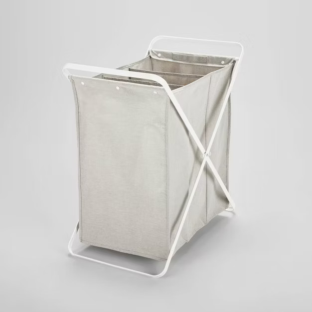 Folding X-Frame Hamper Matte White - Brightroom™ | Target