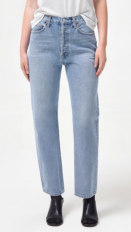 90's Pinch Waist High Rise Straight Jeans | Shopbop