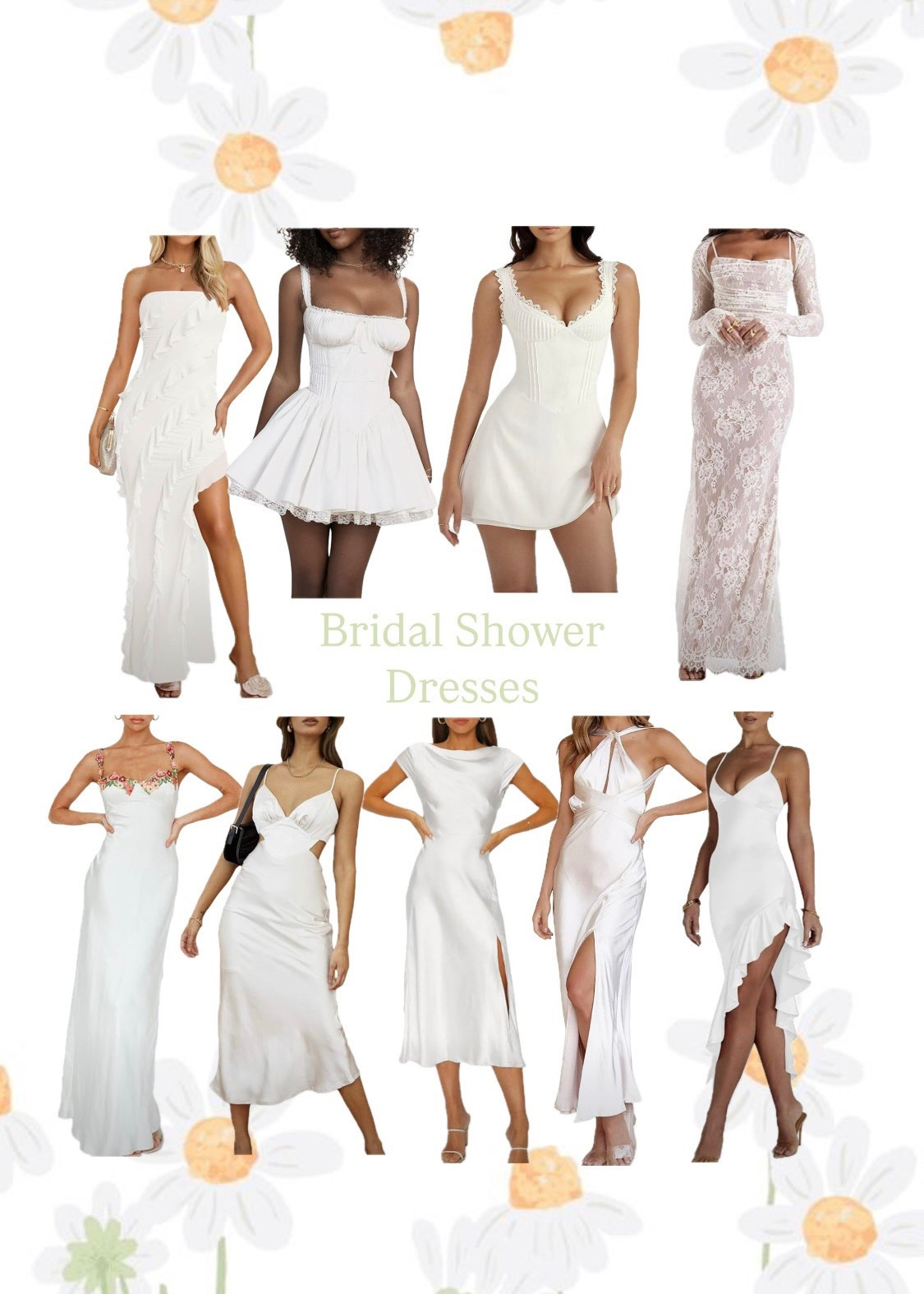 BRIDAL SHOWER 💍 Bridal shower, bridal shower dress, bridal shower dresses, bridal shower inspo, bridal shower inspiration, bridal wardrobe, white dress, white dresses, engagement pictures, formal white dress, formal white dresses, bride, bride to be, 2025 bride, 2025 brides, engagement look, engagement looks, wedding dress, wedding dresses, engagement party, bridesmaid luncheon, bachelorette, rehearsal dinner, reception, after party, 

#LTKWedding #LTKFindsUnder100