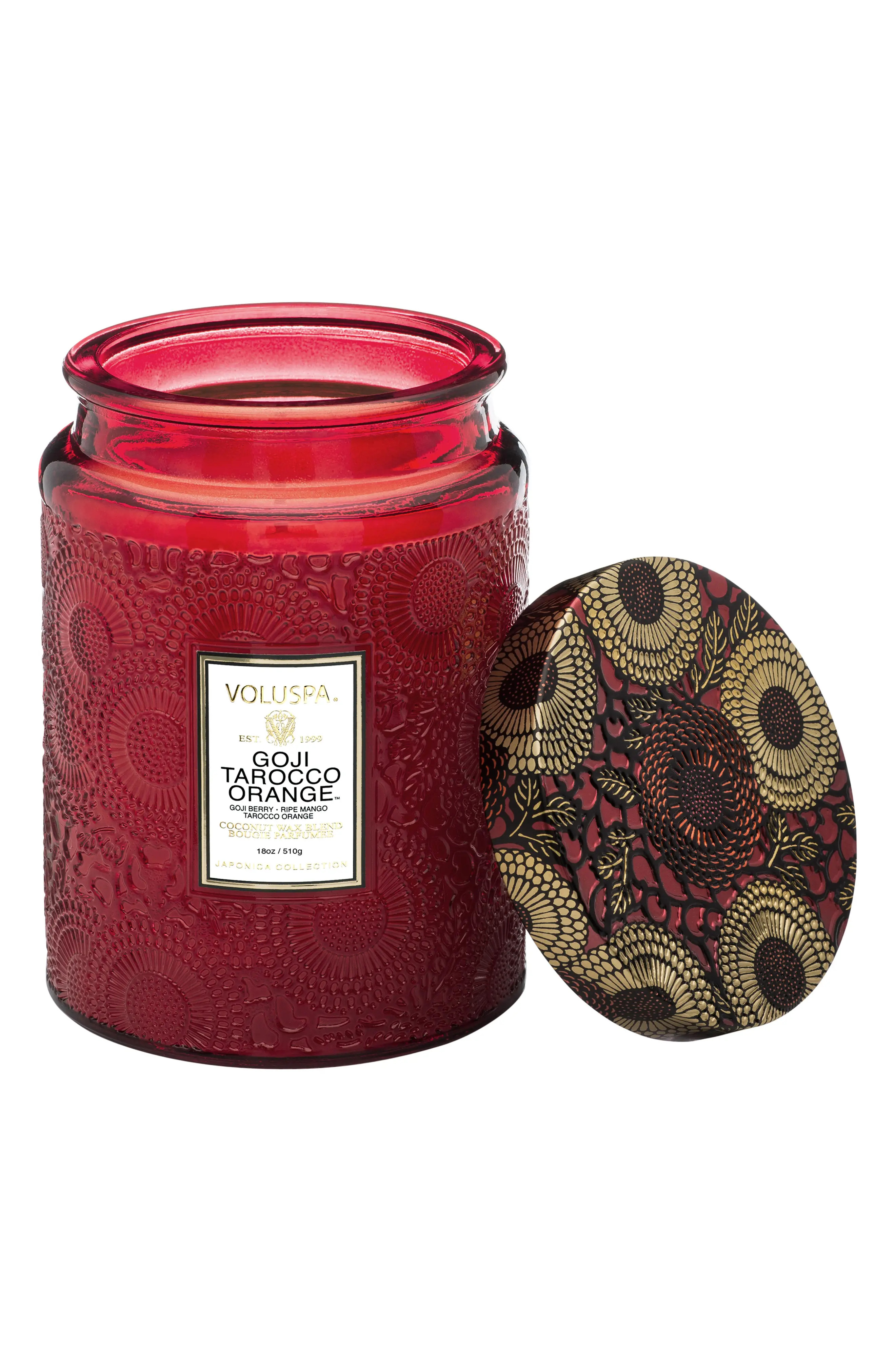 Voluspa Large Jar Candle in Goji Tarocco Orange at Nordstrom, Size 18 Oz | Nordstrom