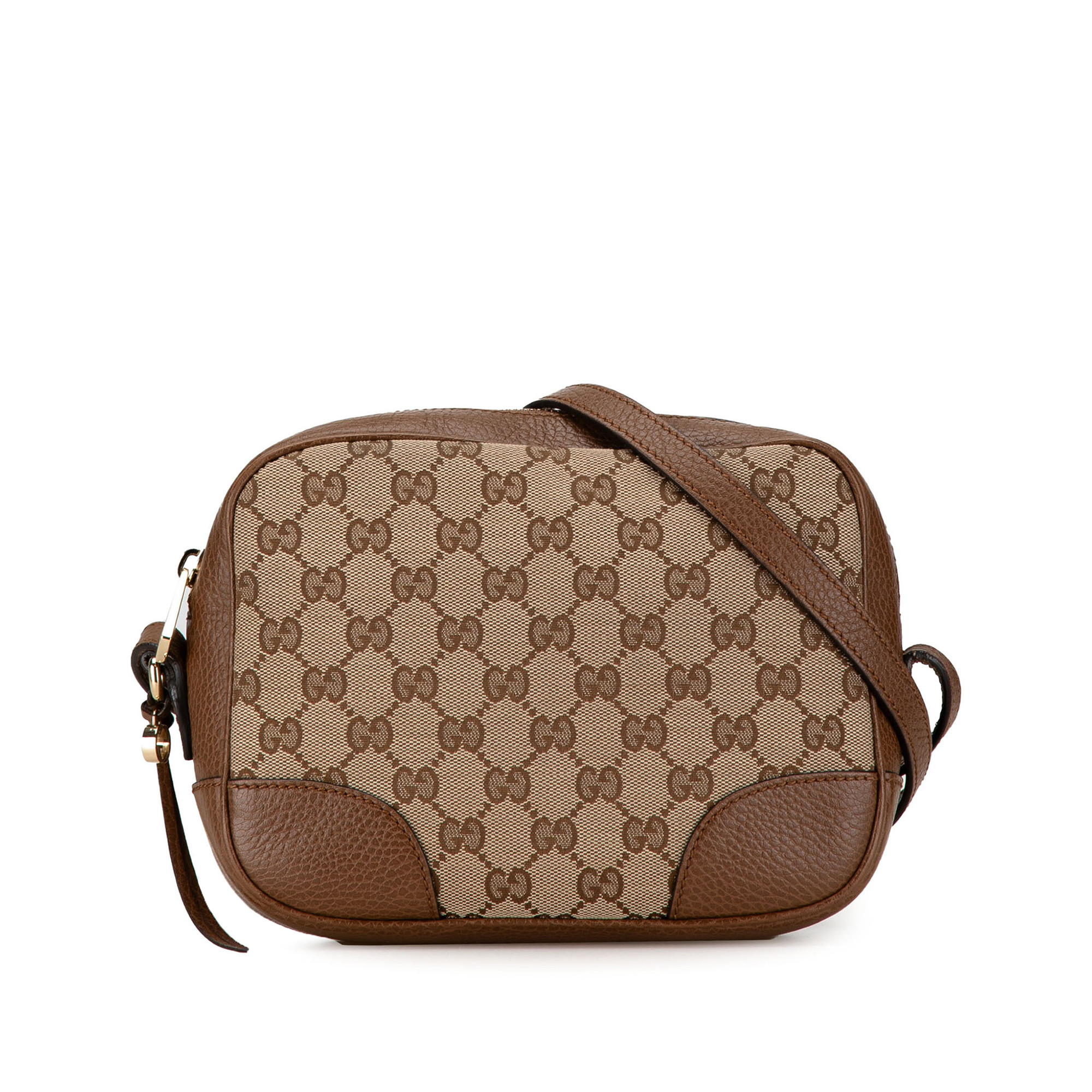 Pre-Owned Authenticated Gucci GG Bree Crossbody Canvas Fabric Brown Crossbody Bag Unisex (Good) | Walmart (US)