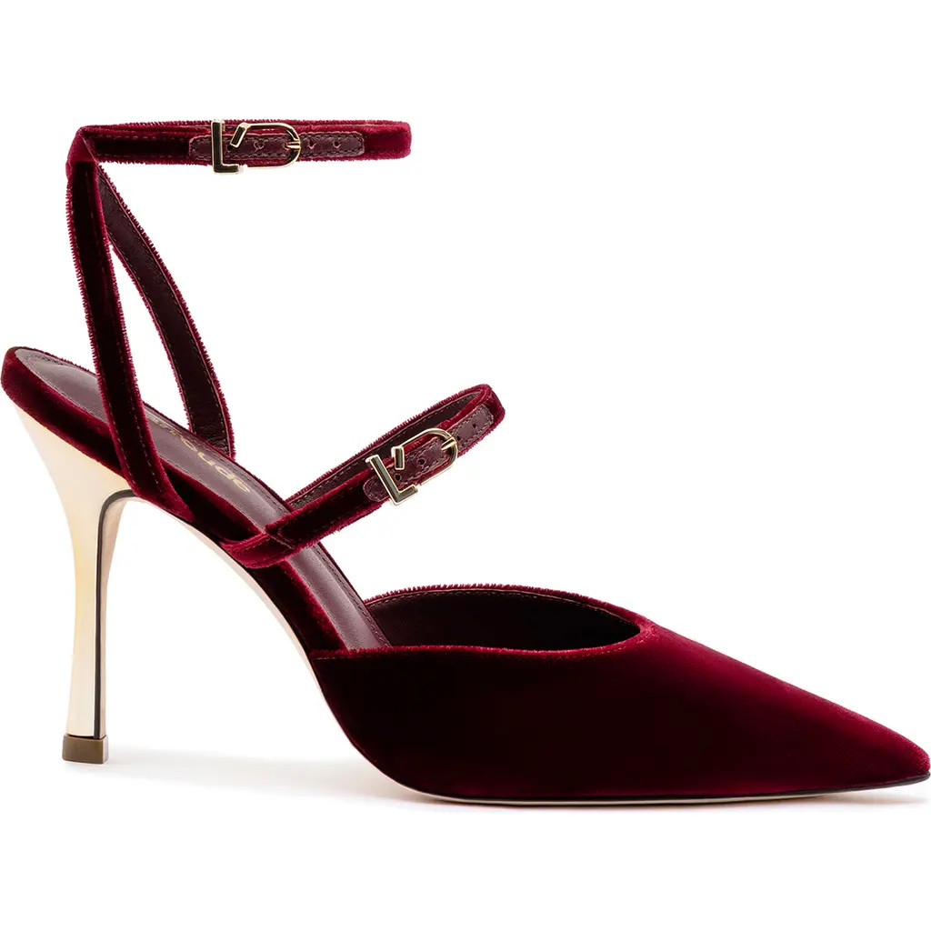 Larroudé Kris Pump in Wine at Nordstrom, Size 7.5 | Nordstrom