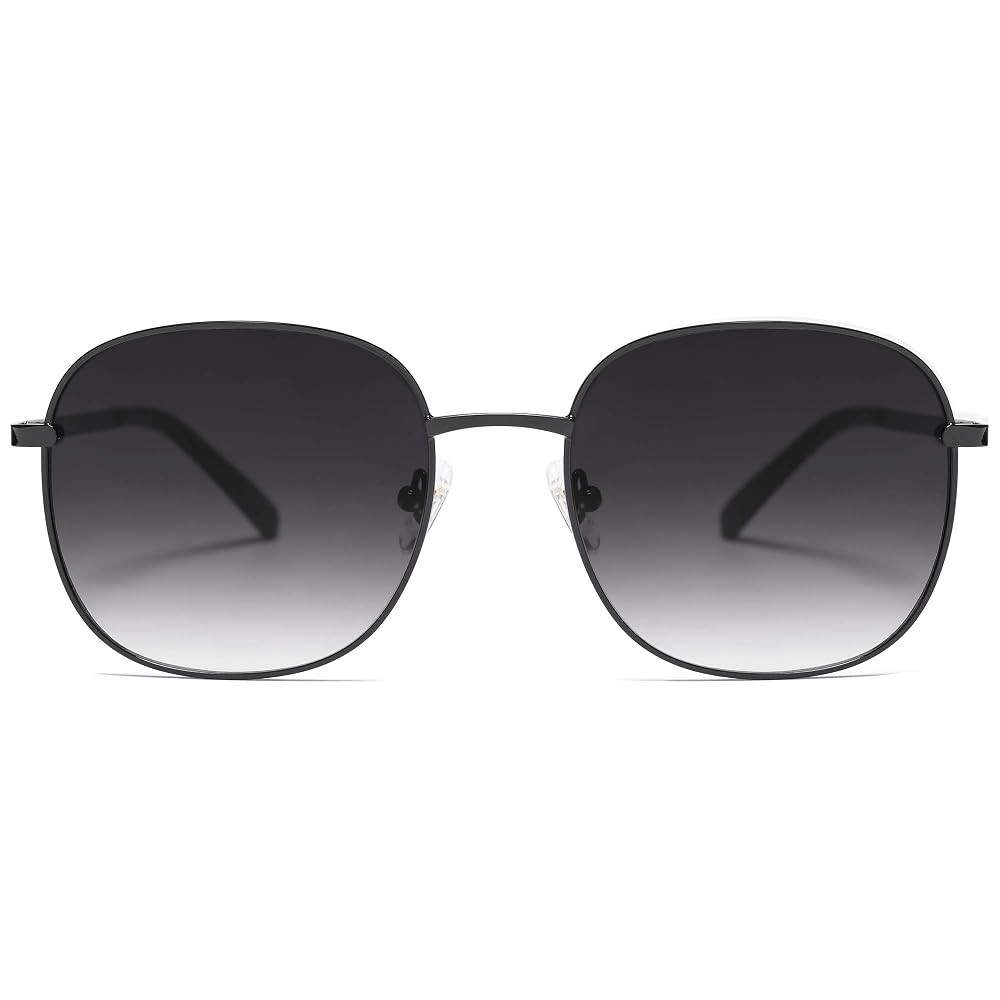 SOJOS Classic Trendy Square Sunglasses for Women Men Cute Big Frame Gold Shades SJ1137 | Amazon (US)
