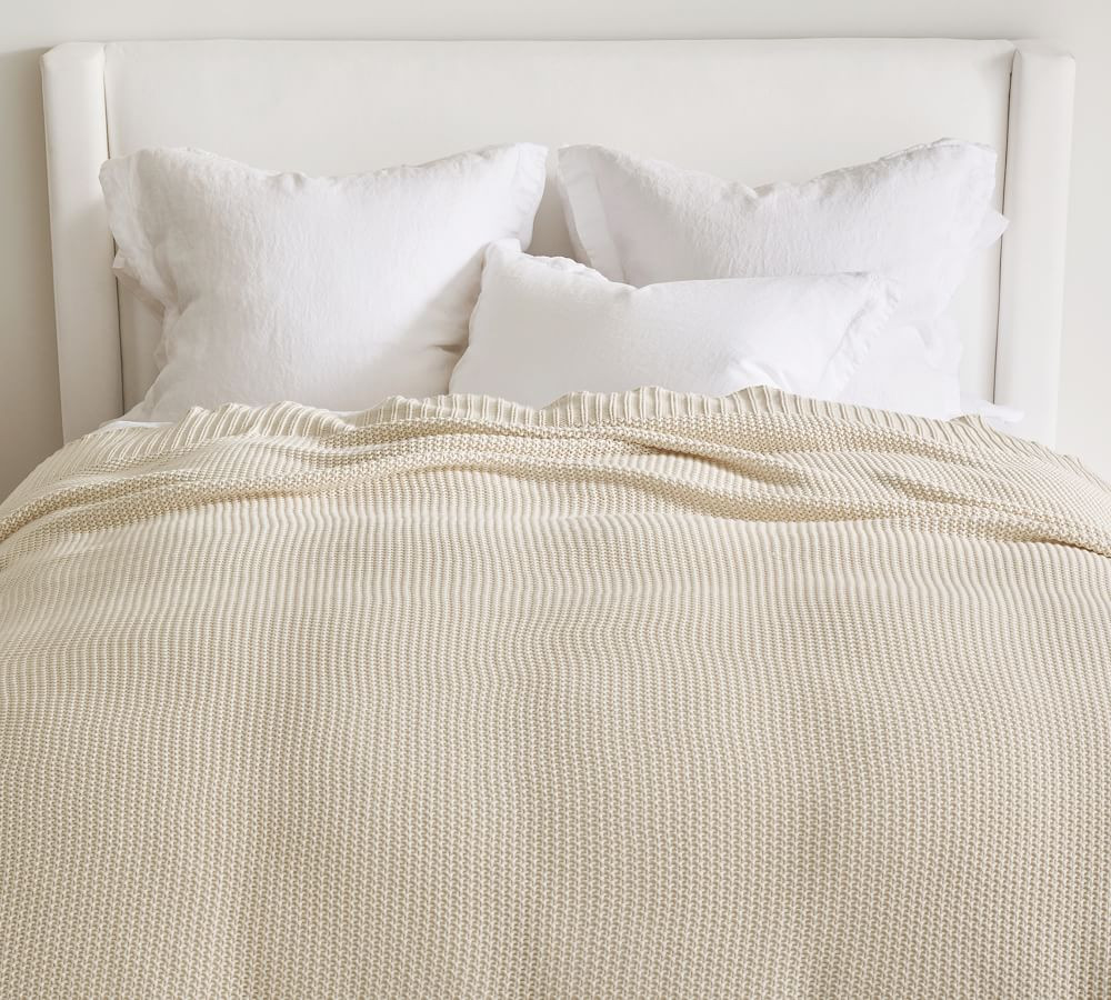 Seedstitch Cotton Blanket | Pottery Barn (US)
