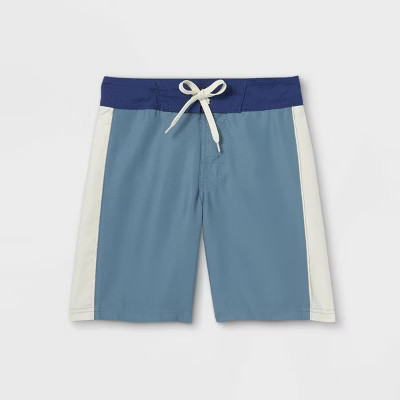 Boys' Colorblock Swim Trunks - art class™ Blue | Target