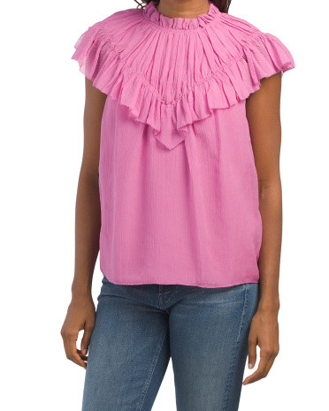 Flutter Sleeve Blouse | TJ Maxx