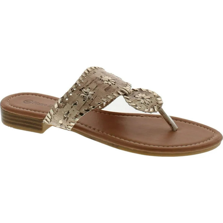 Pierre Dumas Women's Rosetta 1 Fashion Sandals, Cork-Gold, 10 | Walmart (US)