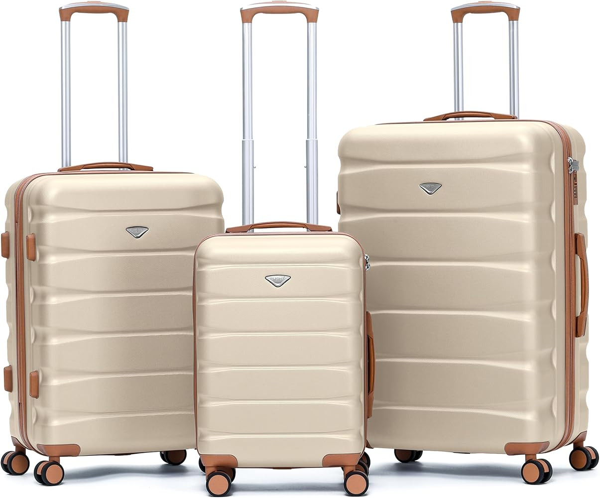 Luggage Sets TSA Lock Silent Double Spinner Wheels Durable Hardside Lightweight Suitcase With 22x... | Amazon (US)