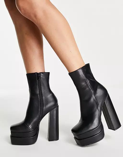 Z_Code_Z Gemma chunky platform boots in black - BLACK | ASOS (Global)