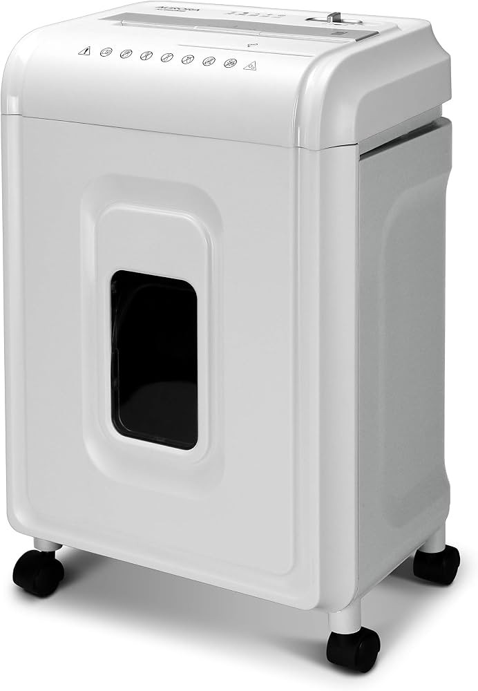 Aurora AU1262XA Anti-Jam 12-Sheet Crosscut Paper and CD/Credit Card Shredder, White/Gray | Amazon (US)