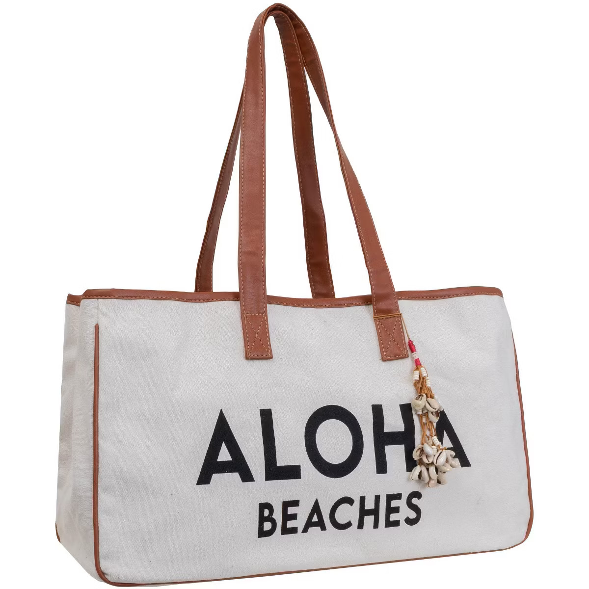 Magid Canvas Slogan Tote "ALOHA BEACHES" | Target
