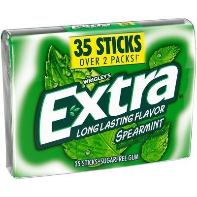 Extra Sugar-Free Spearmint Sugar Free Chewing Gum - 35ct | Target