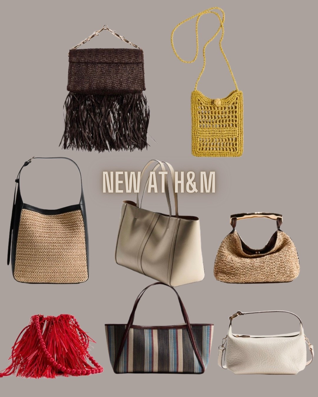 H&M fashion
Fringe bag
Tote bag
Shoulder bag