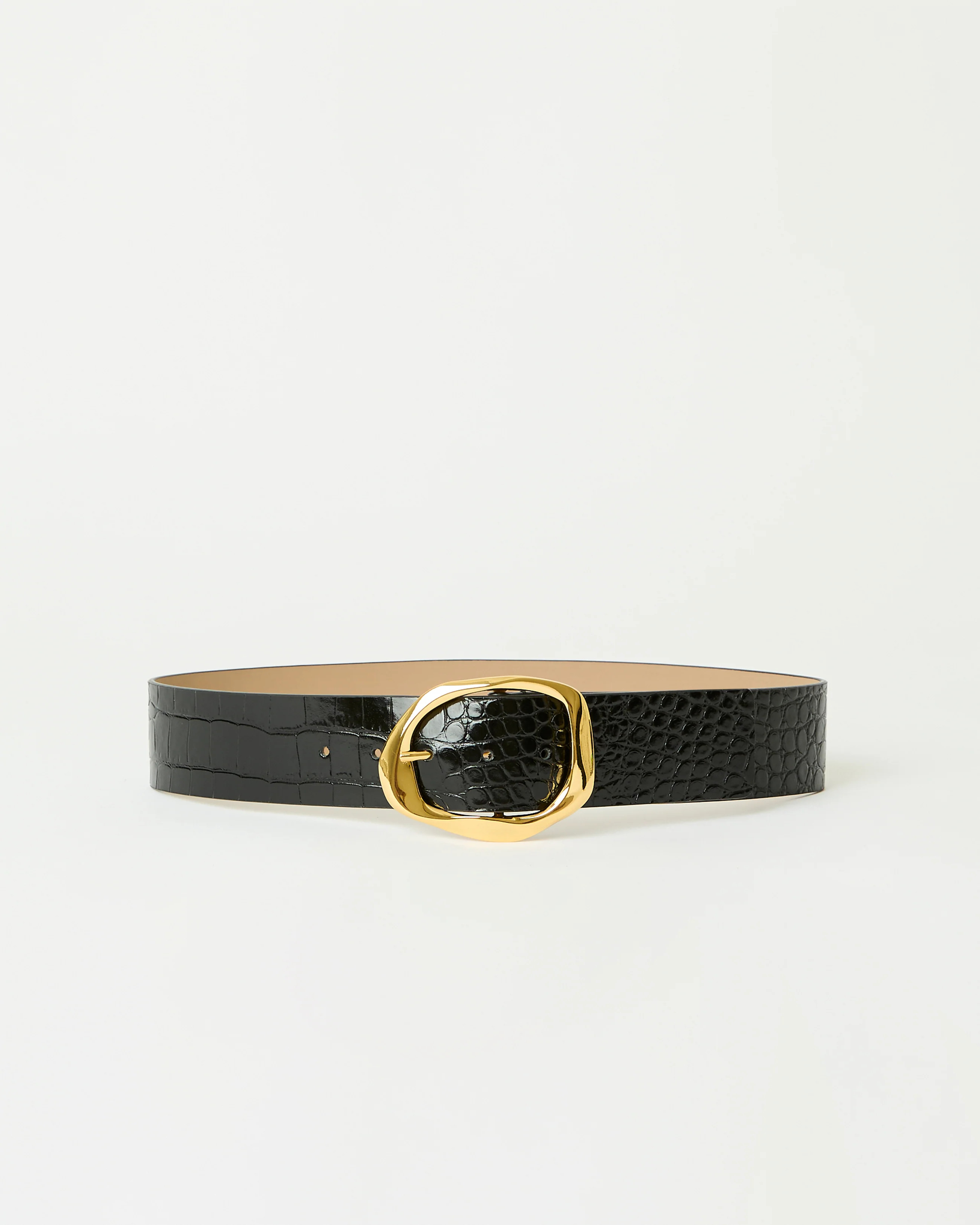 EDMOND CROCO LEATHER BELT | B-Low The Belt