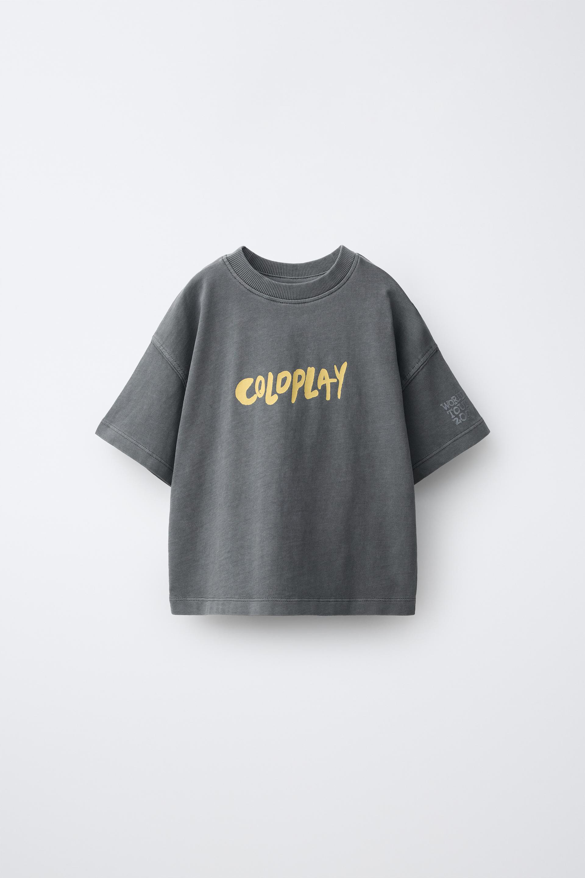 Zara - Coldplay © Print T-Shirt - Anthracite Grey - 1½ Years (33,9 Inches) - Kids | Zara US