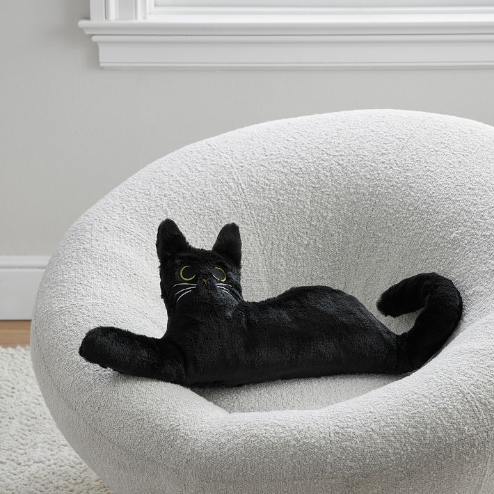 Black Cat Pillow | Pottery Barn Teen