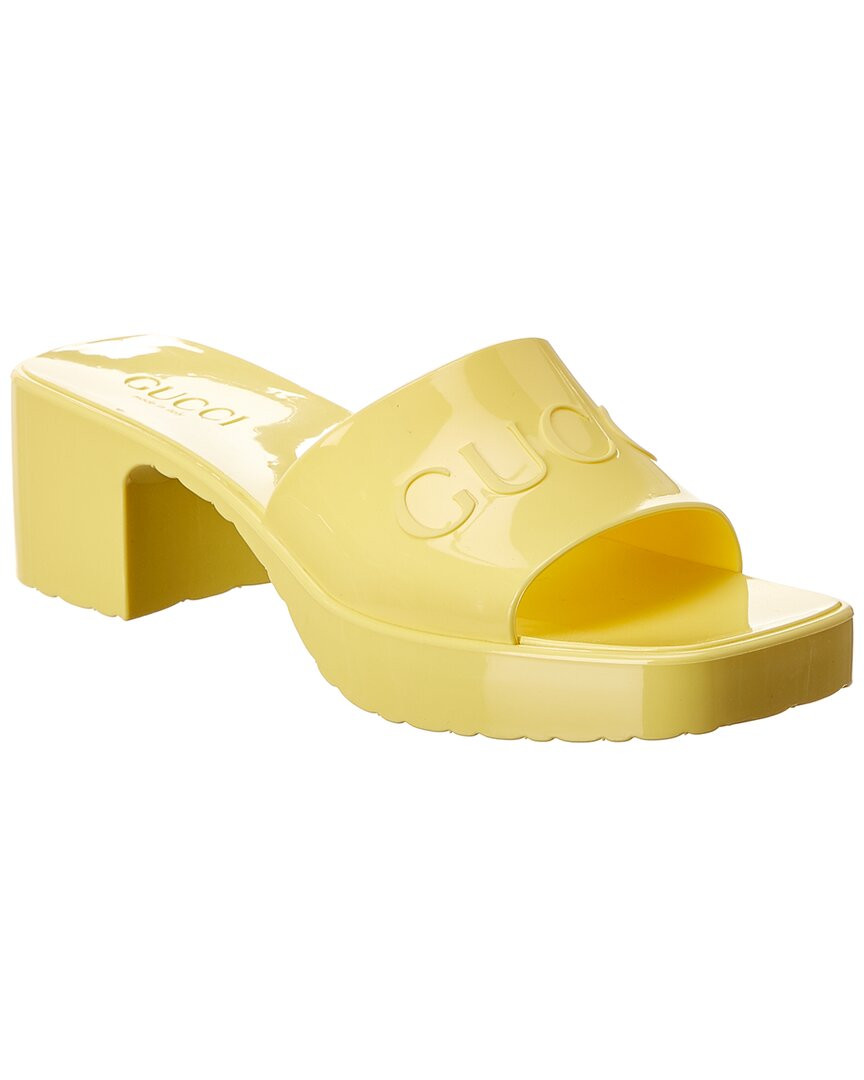 Gucci Rubber Slide | Gilt