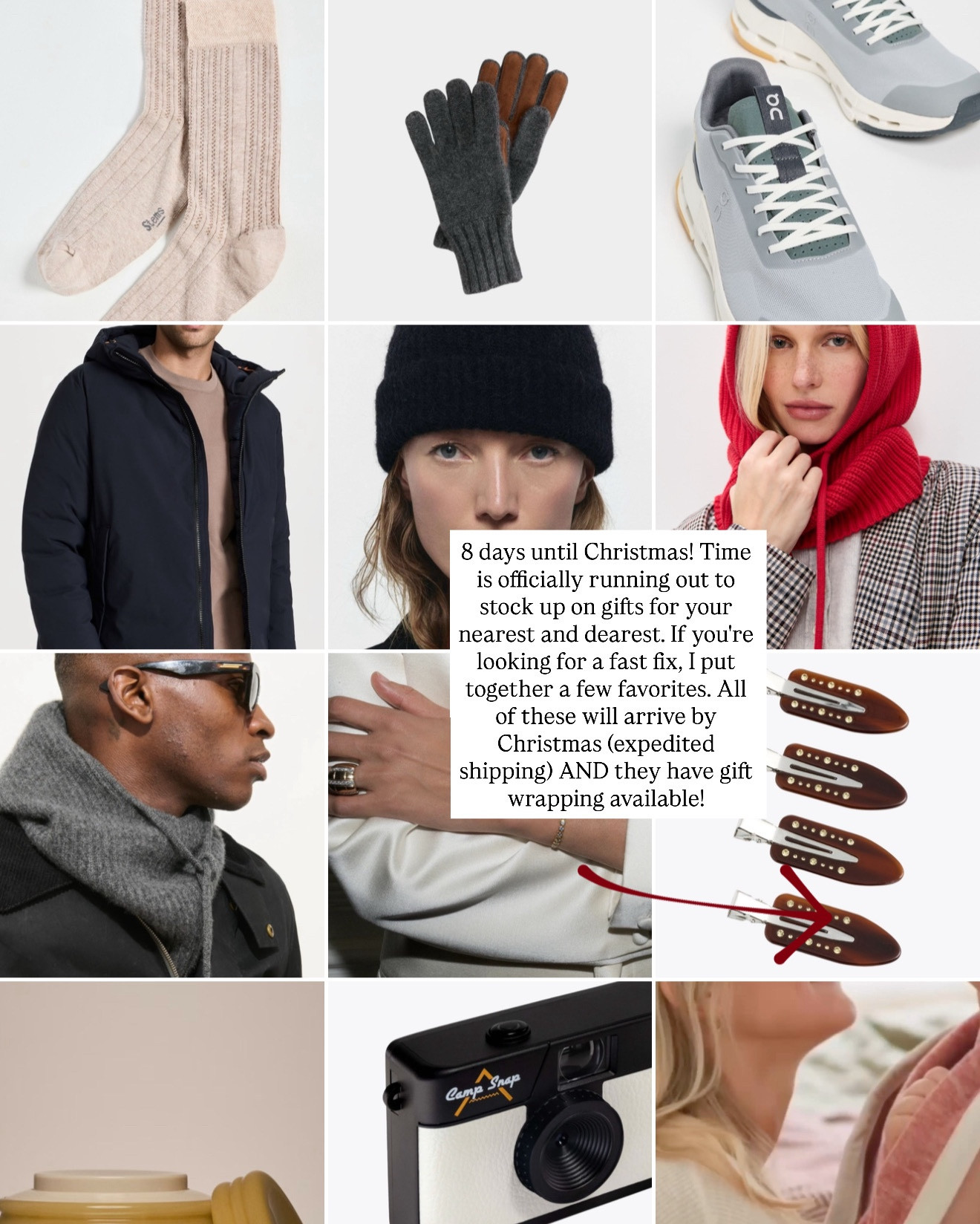 8 days until Christmas! Sharing a few of my favorites to help you finish your holiday shopping. These are all gifts that have expedited AND gift wrapping available! Order rush shipping by 12/19 to be safe 

 