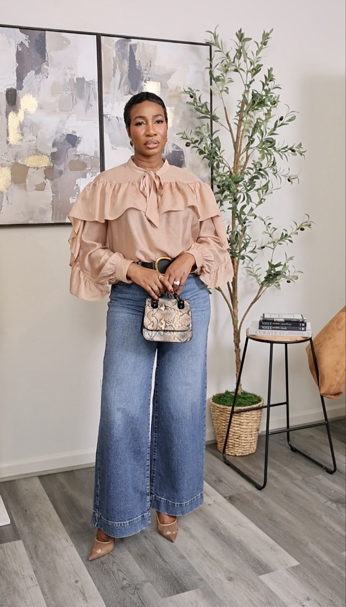 JCPenney Fall Fashion… This ruffle top is such a vibe pairs with wide leg jeans. Easy lunch date outfit.
Size medium top
Size 8 jeans (size up for a more relaxed fit)


#LTKStyleTip #LTKSeasonal #LTKSaleAlert