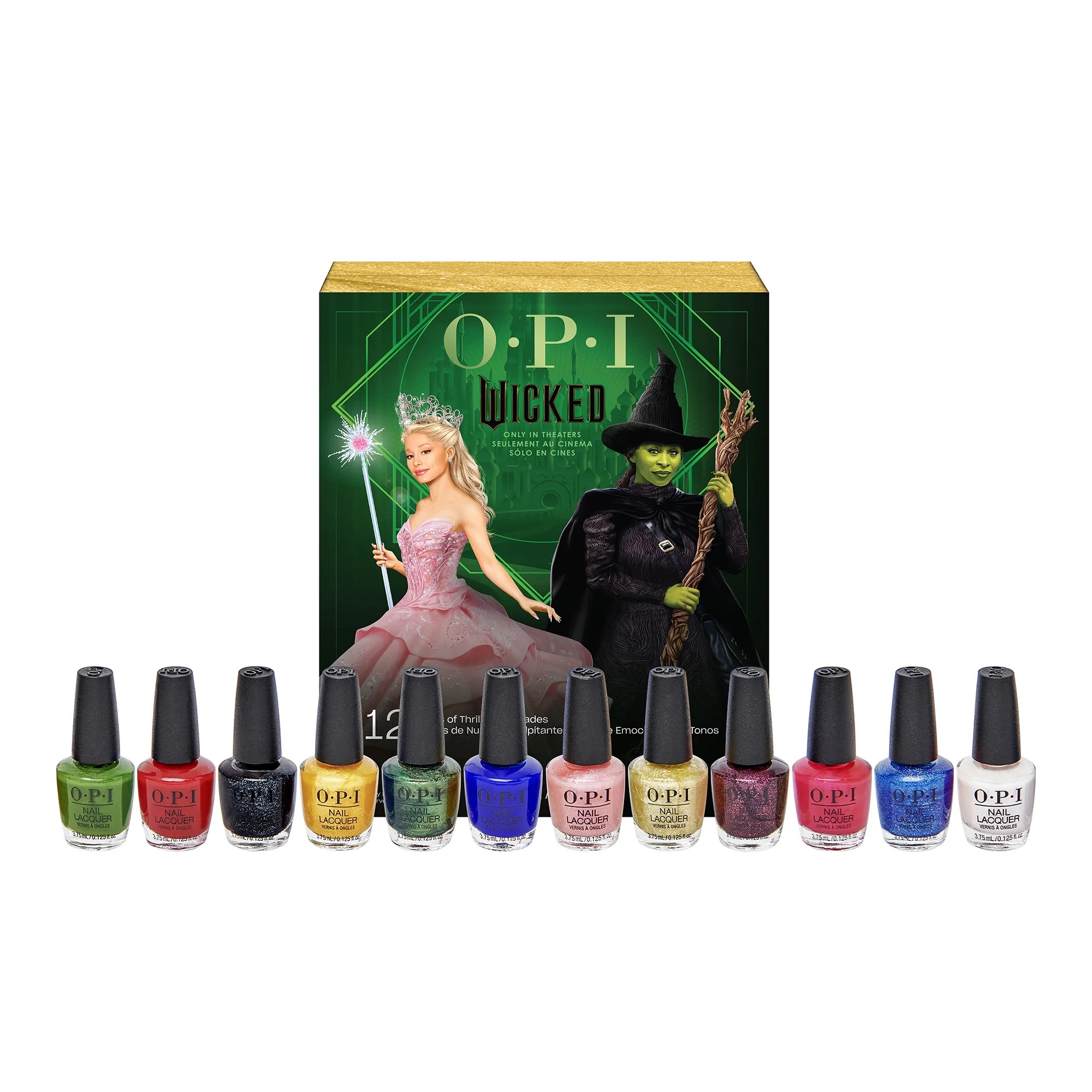 OPI Nail Lacquer, Wicked Mini Holiday Advent Calendar Nail Polish Set, 0.125 fl oz, 12 Pack | Walmart (US)