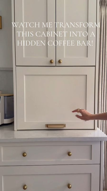 Our Bruvi coffee maker is probably one of my favorite items we own in our kitchen! It gets me through our mornings with a breeze! You can make everything from coffee, to espresso, tea and everything between. I had the perfect idea to turn this little hidden cabinet into a coffee bar that I could keep open or closed. I love the way that it turned out! What do you think!?

#LTKhome #LTKVideo