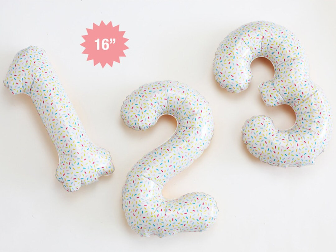 Sprinkles Number Balloon | Number Balloons Ice Cream Party Balloons Sprinkles Balloons Ice Cream ... | Etsy (US)