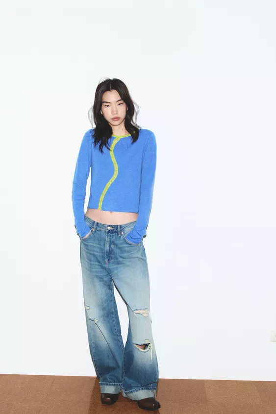 WRAP KNIT JACKET | Zara US