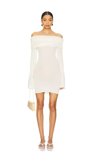 Galli Mini Dress in Eggshell | Revolve Clothing (Global)