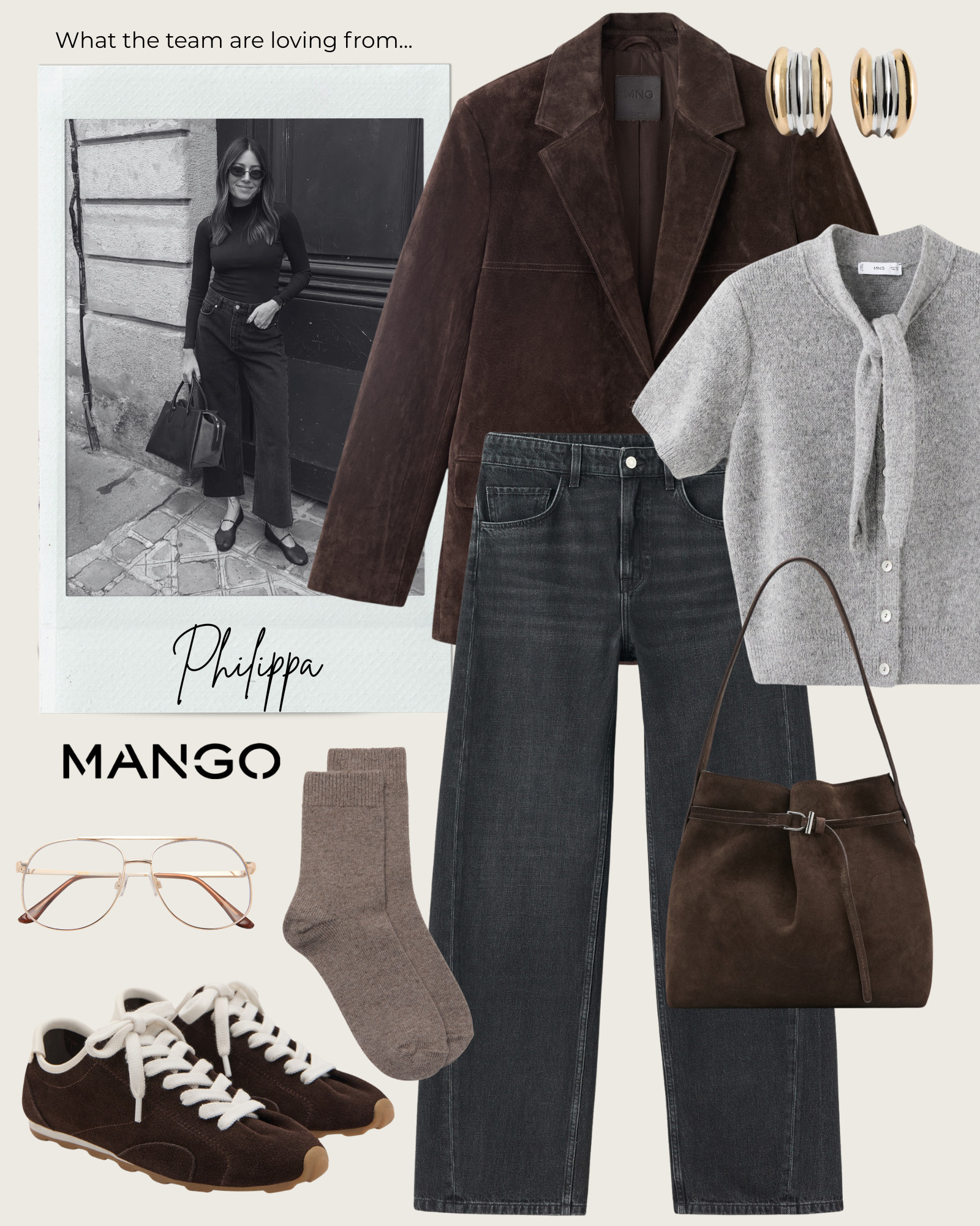 What the team are loving from Mango 👀 

Autumn outfit | winter outfits | trench coat | suede bag | loafers | knitwear | suede jacket | dark denim  

 #LTKuk #LTKautumn #LTKstyletip
