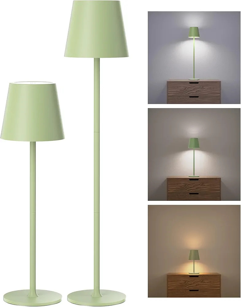 Cordless Table Lamps Rechargeable, 3 Adjustable Height, 5000mAh Battery Operated, 3 Colors Smooth... | Amazon (US)