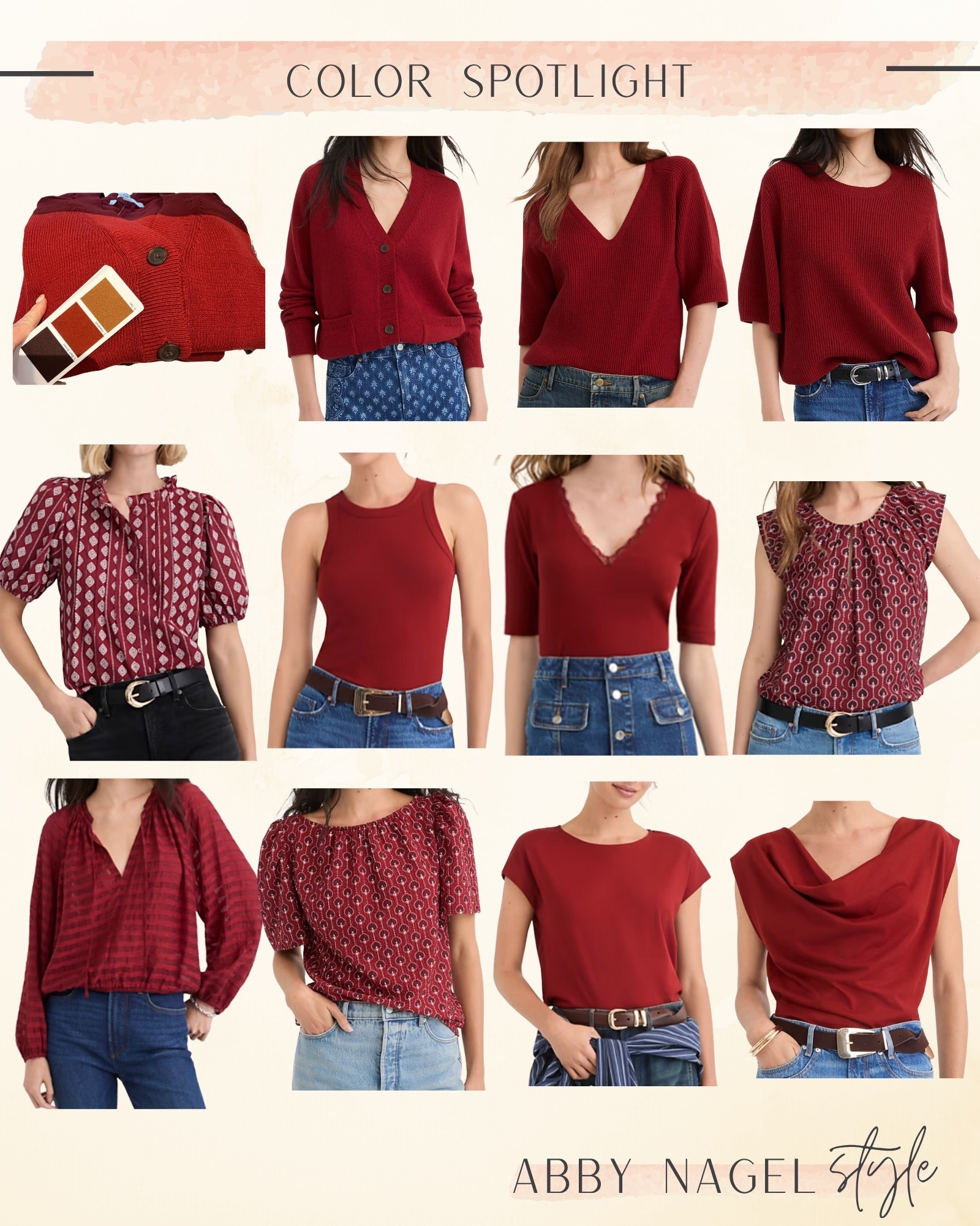 Runway Red sits close to Chestnut with a touch more red.  Great for Autumns!