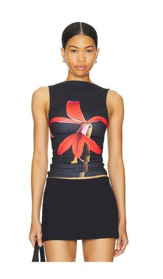 Sprekelia Shapewear Vest in Black Floral | Revolve Clothing (Global)