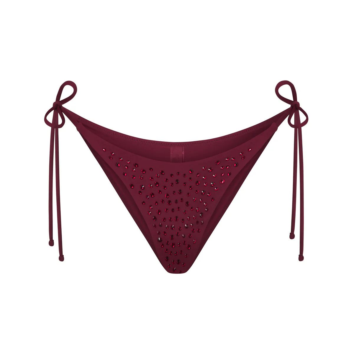 RHINESTONE TIE BIKINI BOTTOM | SKIMS (US)