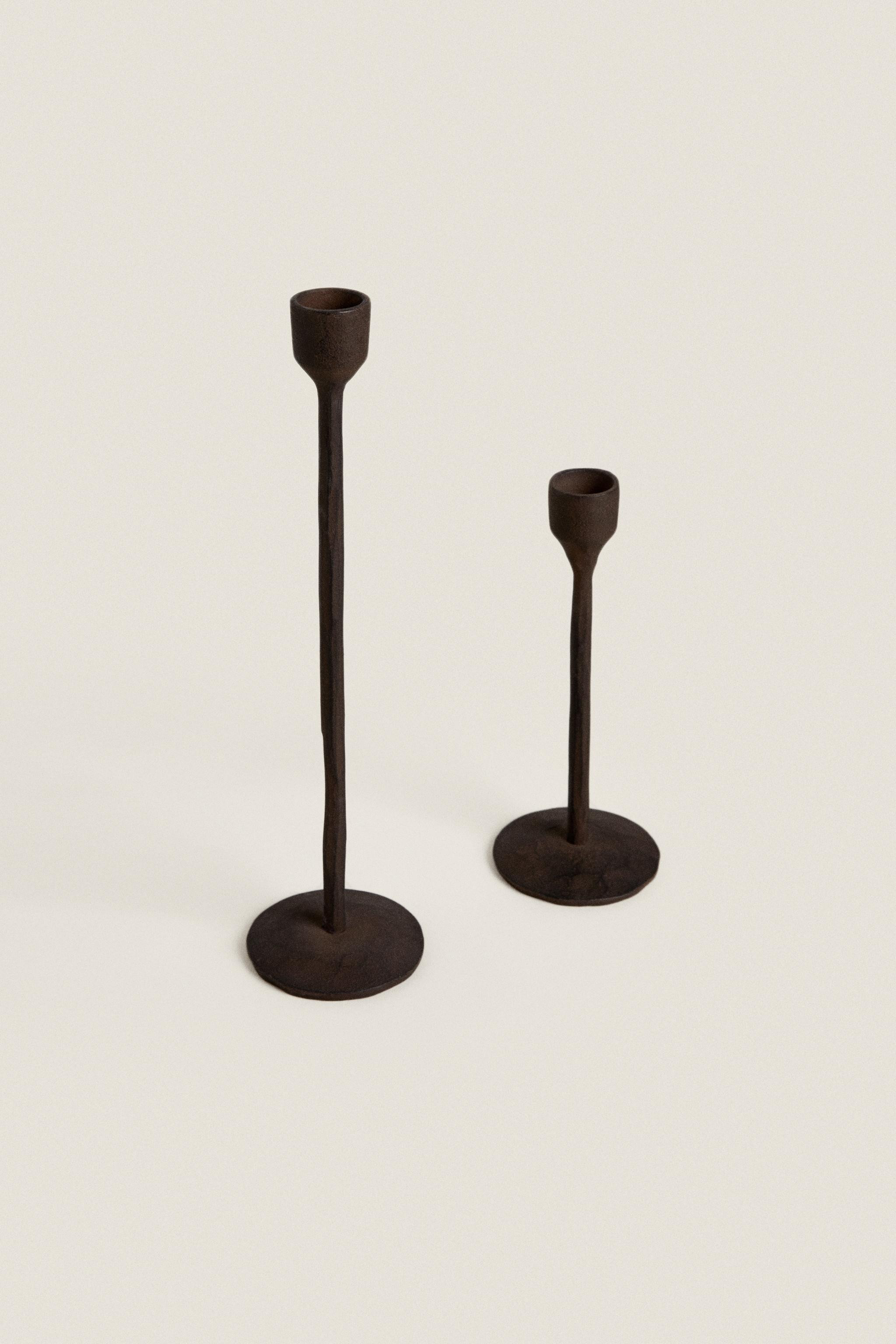 FACETED METAL CANDLESTICK | Zara US