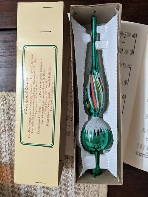 Vintage Commodore European Romania Hand Blown Glass Christmas Tree Topper 10.5"  | eBay | eBay US