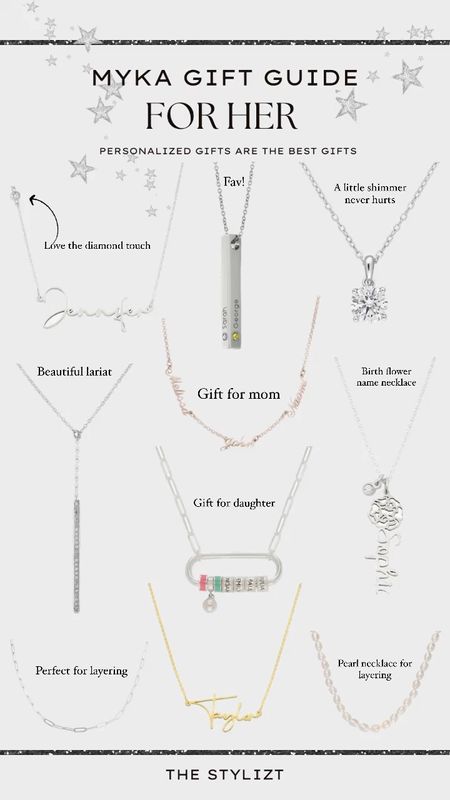Personalized jewelry is the best gift ✨ Sharing my top gifts for Her from @mykajewelers for your bestie, mom, sister, friend, daughter…they have a gift for everyone.

Gift guide, gifts for her, gift ideas, gift ideas for her, jewelry, The Stylizt




#LTKGiftGuide #LTKHoliday #LTKSeasonal