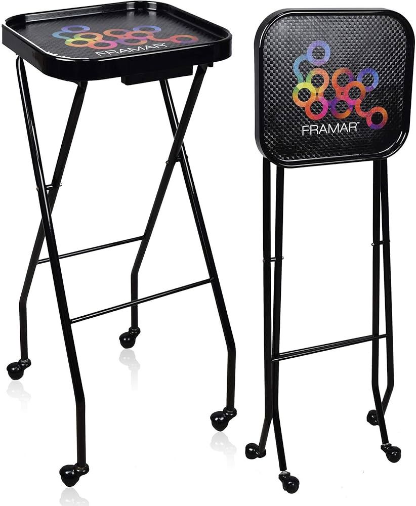 Framar Premium Salon Folding Trolley - Salon Trolley, Salon Tray, Salon Cart Folds up for Easy St... | Amazon (US)