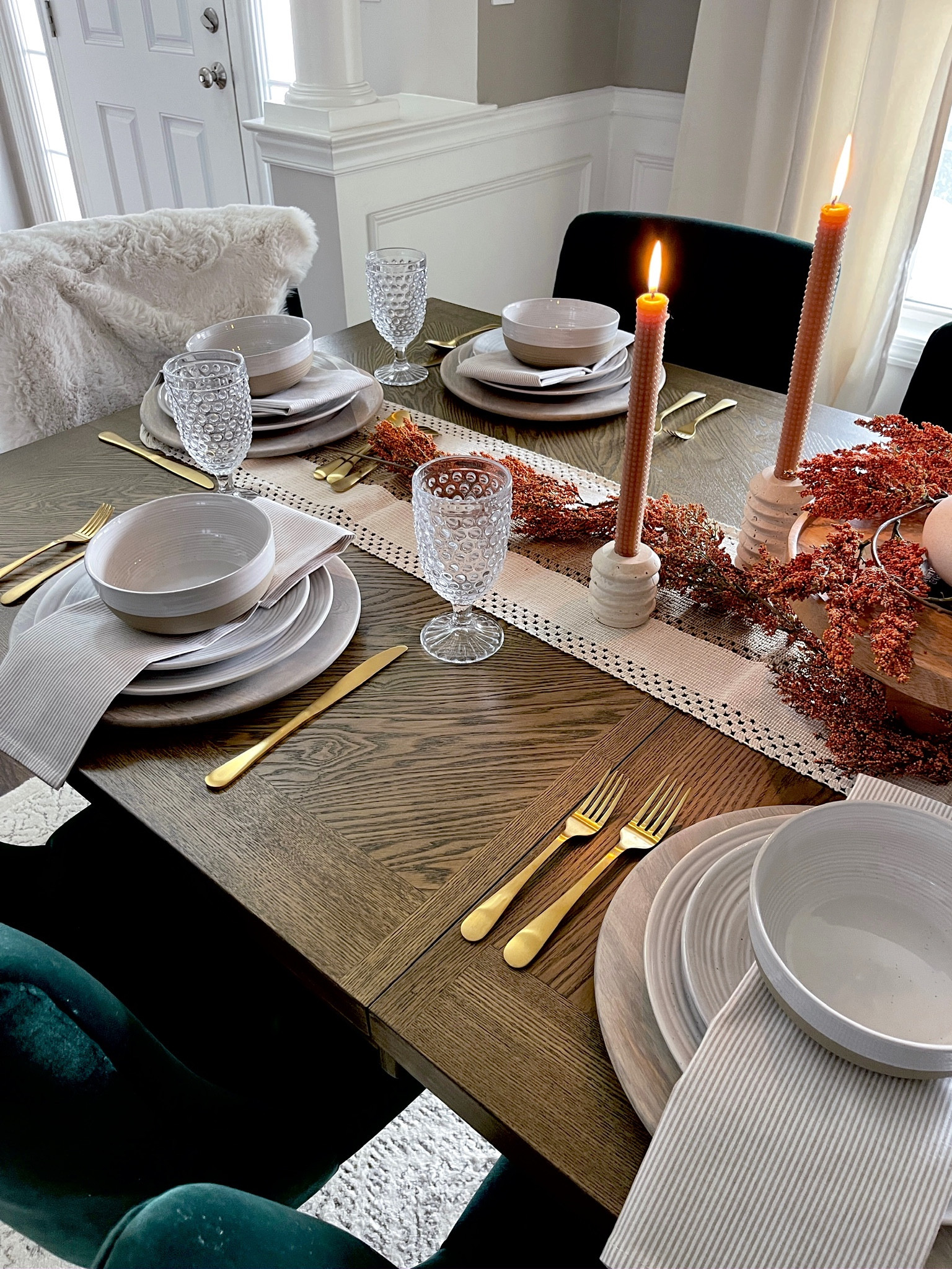 Coziest fall tablescape!

Dining table, serving ware, hostess gift, thanksgiving dinner, fall party, Walmart home, home decor 

#LTKparties #LTKhome #LTKHoliday