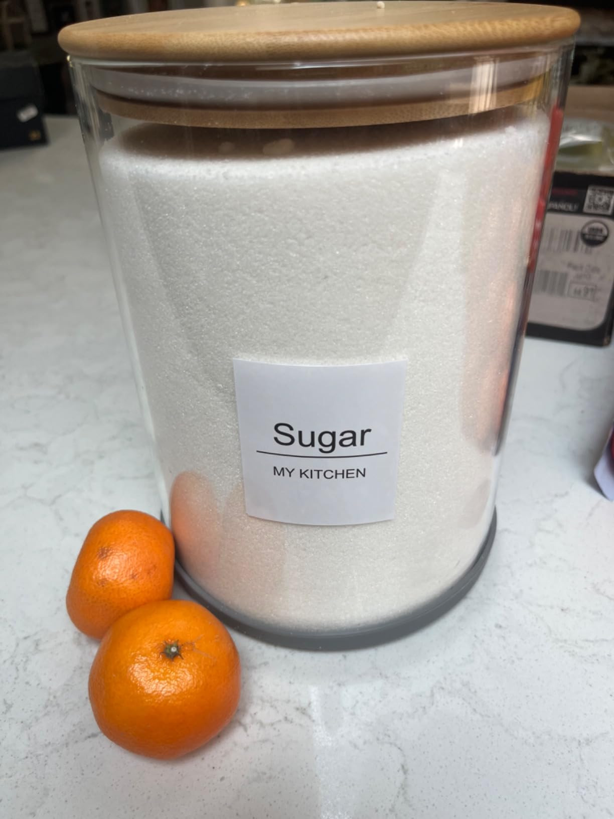 5 Pcs Glass Food Storage Containers With 132 Pantry Labels Preprinted - Thicken(3mm) Jars Airtigh... | Amazon (US)