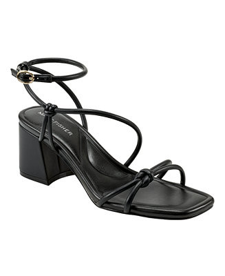 Marc Fisher Women's Gurion Square Toe Strappy Block Heel Sandals - Macy's | Macy's