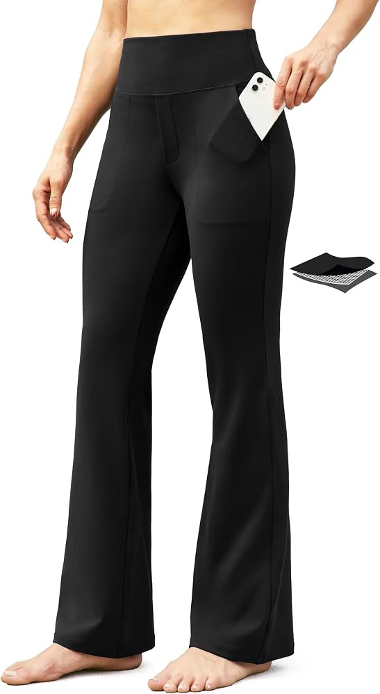 IUGA Bootcut Yoga Pants with Pockets for Women High Waist Flare Leggings | Amazon (US)