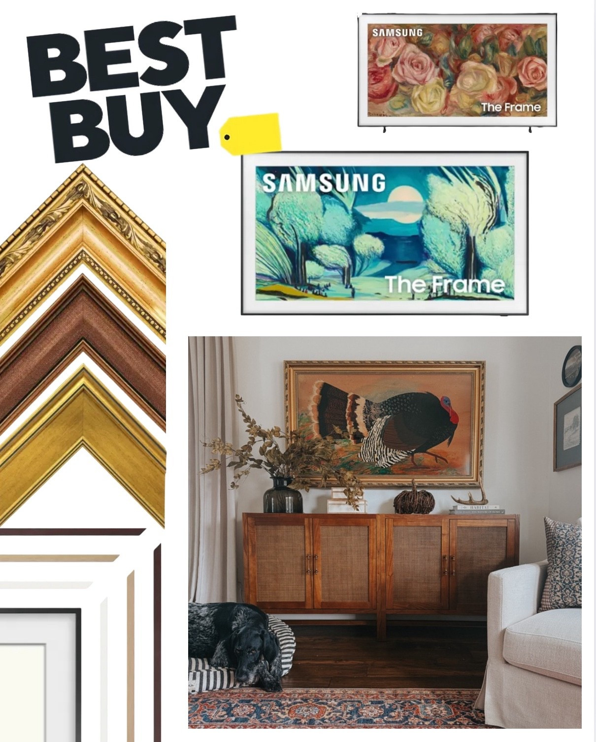 #BestBuyPartner @bestbuy is having major deals on Samsung the Frame TV! If you have been waiting to purchase one now is the time! Don’t forget to add a decorative bezel to your order to make the TV look even more like real art! #BestBuyPartner #Samsung 

#LTKSaleAlert #LTKHome #LTKSeasonal