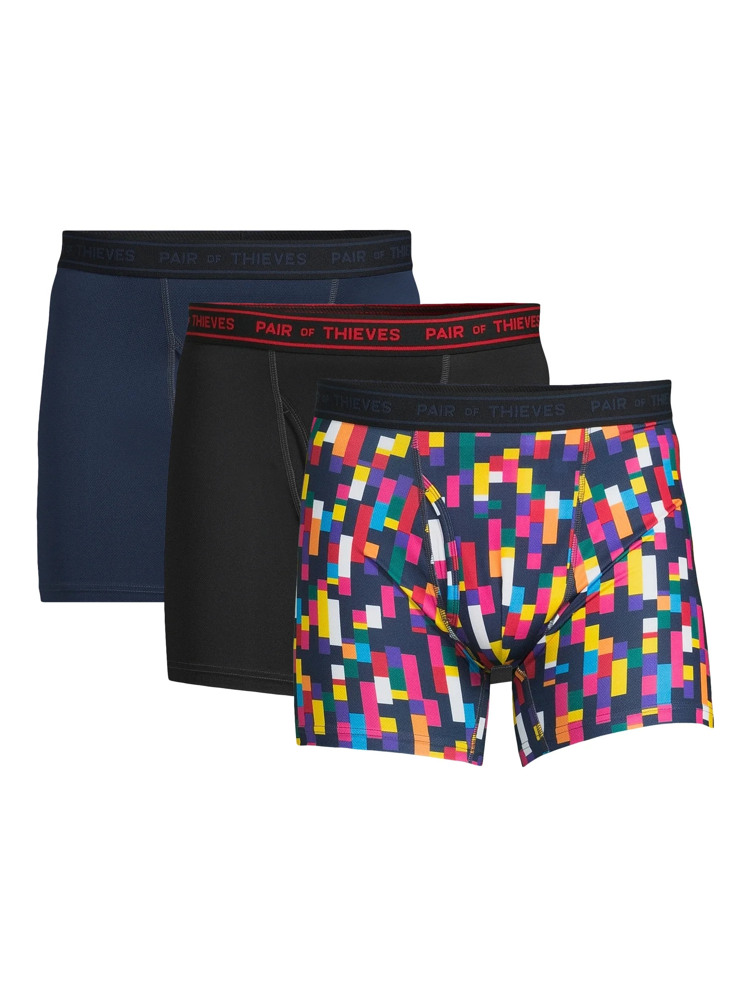 Pair of Thieves Men's 3 Pack 4-Way Stretch Performance Boxer Brief | Walmart (US)
