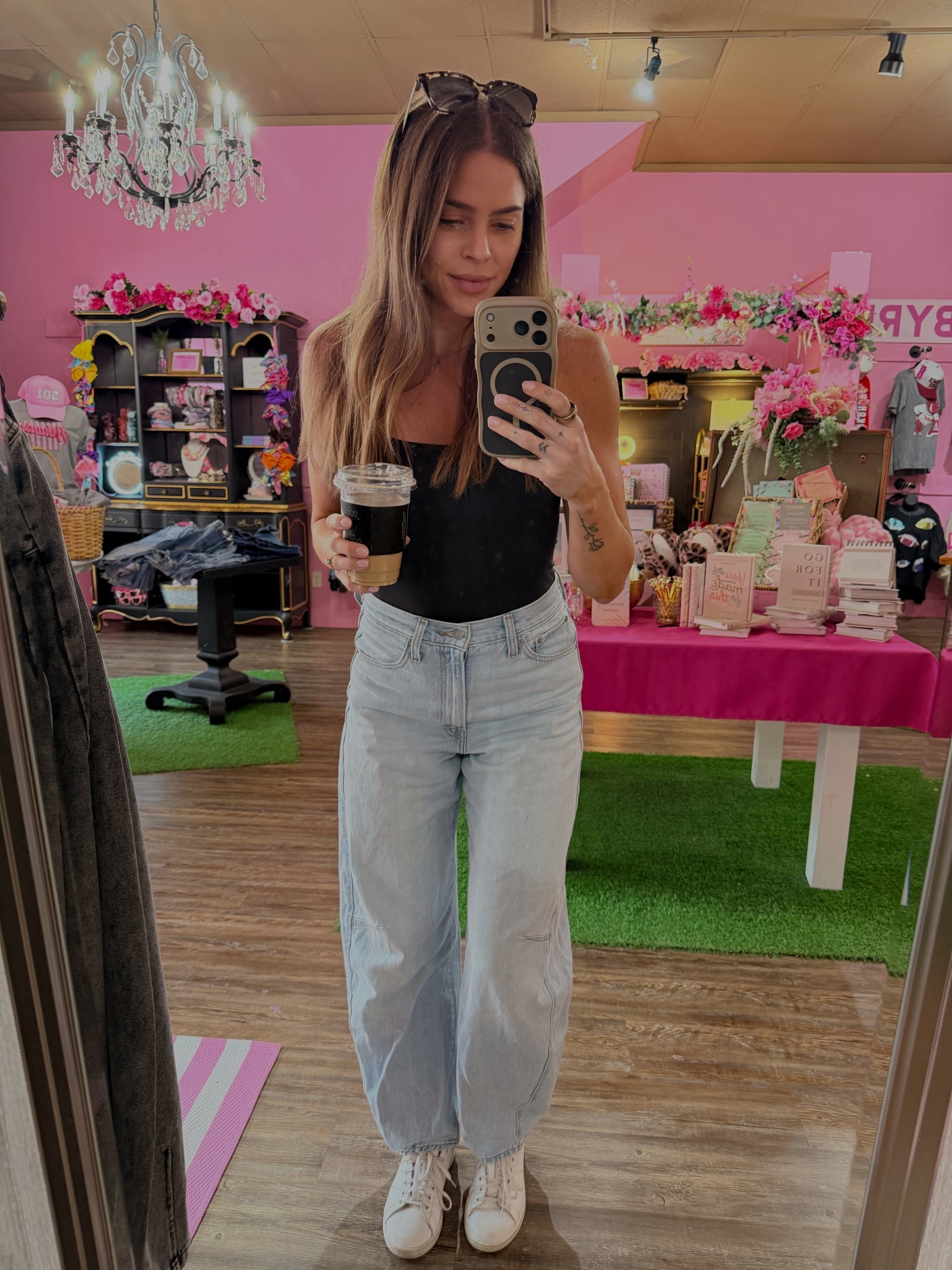 This has been my go-to casual outfit lately, comfy jeans, a simple bodysuit, and sneakers.

#LTKdayinmylife #LTKmomlife #LTKTravel