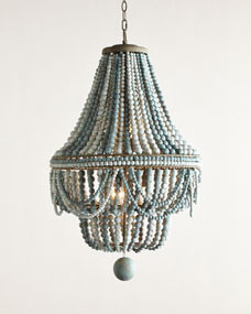 Malibu Beaded 6-Light Chandelier | Horchow